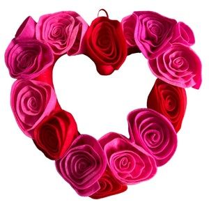 Love & Cupcakes Roses Wreath Valentine’s Day Decor